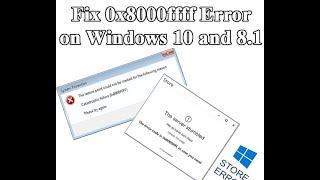 Fix Windows Update Error 0x8000ffff in Windows 10/8 [4 Solutions,Updated June 2020]