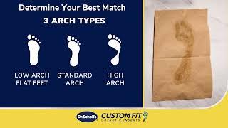 Dr. Scholl's® | How To Determine Your Arch Type for Custom Fit® Orthotic Inserts