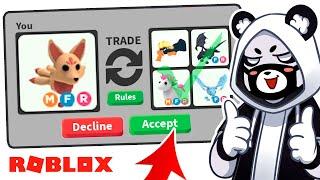 Что дадут за МЕГА НЕОНОВУЮ КИТСУНЭ в Роблокс Адопт Ми? ТОП Трейды в Roblox Adopt Me