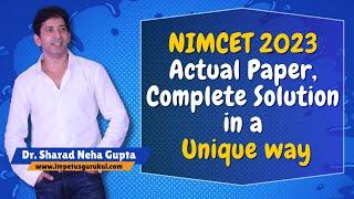 NIMCET 2023 Actual Paper, Complete Solution in a Unique way | Impetus Gurukul | NIMCET 2024