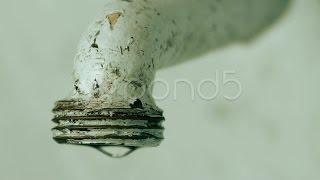 Dripping Faucet. Stock Footage