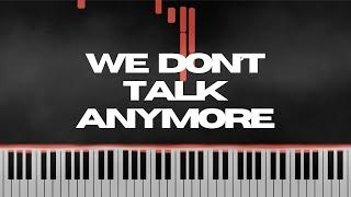 We Don't Talk Anymore Piano Instrumental Cover Tutorial by Pianoholic