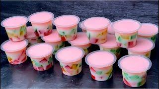 RESEP PUDING YANG SEDANG LARIS SAAT INI‼️ PUDING MOZAIK STROBERRY