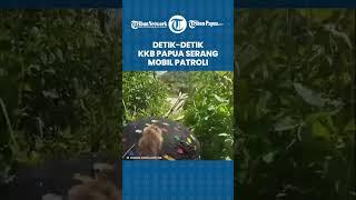 Detik-detik KKB Papua Tembak Polisi di Mobil Patroli Yang Melintas