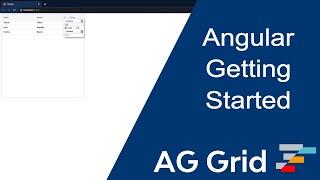 Getting Started with Angular Data Grid using ag-Grid