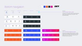 Figma components preview from Material Design System library