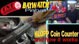 #1159 KLOPP Coin Counter-ROWE R90 45rpm JUKEBOX-Sega BAYWATCH Pinball-TNT Amusements