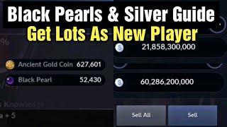 Black Desert Mobile How To Get Tons Of Silver & Black Pearls as a New Player?!