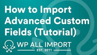 How to Import Advanced Custom Fields (Tutorial)