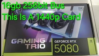 Nvidia Thinks We Are Stupid Selling Us 1440p GPU's For 4k Prices 5080 16GB 256Bit Bus LOL!