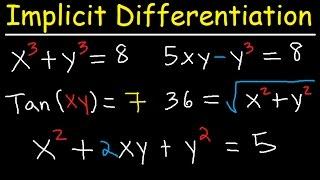 Implicit Differentiation Explained - Product Rule, Quotient & Chain Rule - Calculus