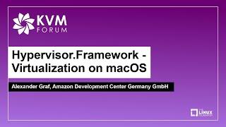 Hypervisor.Framework - Virtualization on macOS - Alexander Graf, Amazon