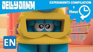 Jelly Jamm English. Mina's Experiments.1 Hour compilation. Cartoons for kids