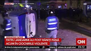 Maşina jurnaliştilor de la Digi24 a fost vandalizată şi răsturnată