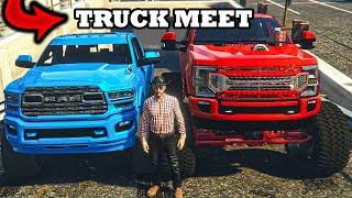 SECRET TRUCK MEET IN UNDERGROUND GARAGE | GTA 5 RP