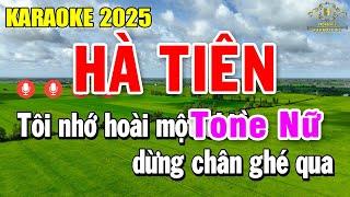 Hà Tiên Karaoke Tone Nữ ( C ) Âm Thanh Siêu Hay | Trọng Hiếu