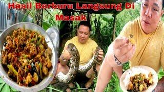 MASAK ULAR PITON SANCA PEDAS MANTAP!! HASIL BERBURU LANGSUNG DI KEBON