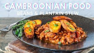 Cameroonian Food: Traditional Cameroonian Beans & Plantain Stew-Food Video