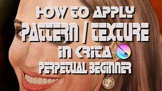 How to apply patterns / textures in Krita   from a perpetual beginner's perspective
