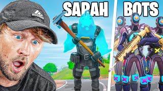 Can Sarah Survive 99 Bots With Just Her Pickaxe?