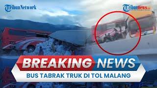 BREAKING NEWS: Kecelakaan Maut, Bus Rombongan Pelajar vs Truk di Tol Pandaan Malang, 4 Orang Tewas