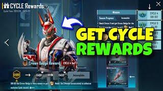 How To GET CYCLE REWARDS in PUBG Mobile  2024 FULL GUIDE