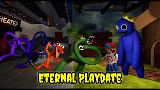 Blue Helps Now With Bf Roblox Fnf  Eternal Playdate But Rainbow Friends Sings It