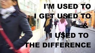What's the difference between "I used to"  "I am used to" & "i get used to"?