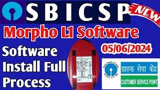 SBI CSP !! L1 Morpho Software Install Full Process!! Morpho RD L1 Software !! Kiosk banking