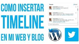 Cómo insertar timeline de twitter ️ en mi web WordPress