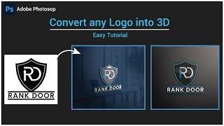 How to convert 2D Logo in to 3D logo in photoshop | Logo Mockup | photoshop tutorials