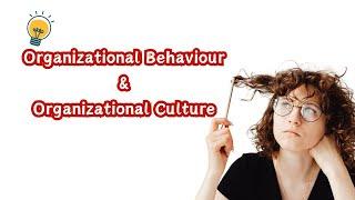 Difference between organizational behaviour and organizational culture?