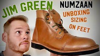 Jim Green Numzaan Boot Unboxing, Sizing, & On Feet