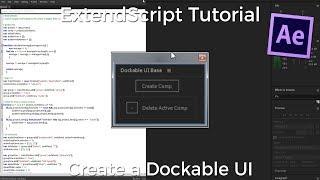 After Effects Scripting Tutorial: How to Make a Dockable Script