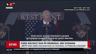 FĂRĂ SOLDAȚI SUA ÎN RĂZBOIUL DIN UCRAINA. Știri B1TV_ 26 mai 2024