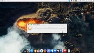 how to fix firefox profile cannot be loaded problem in linux 16.04