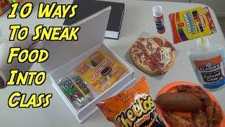 Top 10 Ways To Sneak Food and Candy Into Class - SCHOOL LIFE HACKS | Nextraker