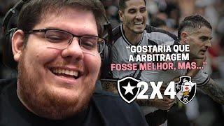 CASIMIRO REAGE: BOTAFOGO 2 X 4 VASCO - CAMPEONATO CARIOCA 2024  | Cortes do Casimito