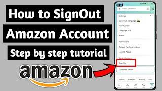 How to Sign Out Amazon Account Step by step tutorial Easy Fix