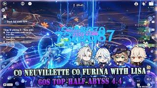 SPEEDRUN CONTINOUS 5 COST 60S | C0 NEUVILLETTE C0 FURINA WITH LISA  - TOP HALF ABYSS 4.4