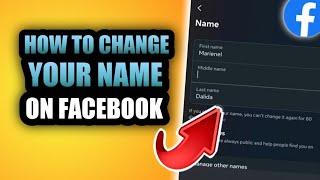 HOW TO CHANGE YOUR NAME ON FACEBOOK | 2024 UPDATE #facebooknamechange