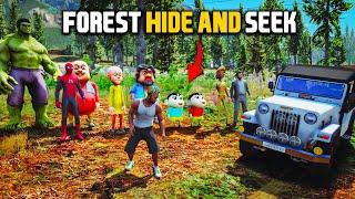 Gta 5:Shinchan & Franklin Playing Forest Hide And Seek In Gta5.!( Gta 5 mods )