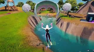 Spider-Gwen in Fortnite (Arachrobatics Emote)! 