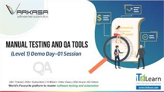 Manual Testing and QA Tools (Level 1) Demo Day-01 Session