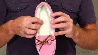 Lamo Womens Britain Moc Slip-on Slippers - Pink - Product Review Video