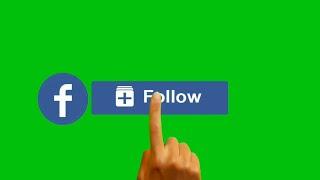 Facebook Follow Button Green Screen No Copyright