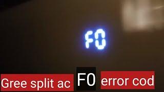 how to find out F0 error code Gree split AC_Urdu/Hindi