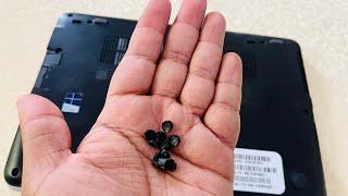 How To adjust correctly HP laptops Rubber screw caps