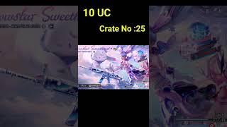 Glacier Scarl Crate opening for 10 UC BGMI #bgmi #bgmilive #bgmishorts #luckycrateopening