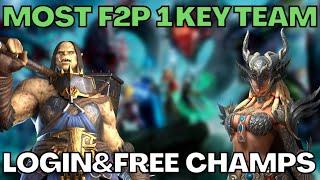  1 Key Hydra Team With Daily Login & Free Champions  | RAID SHADOW LEGENDS